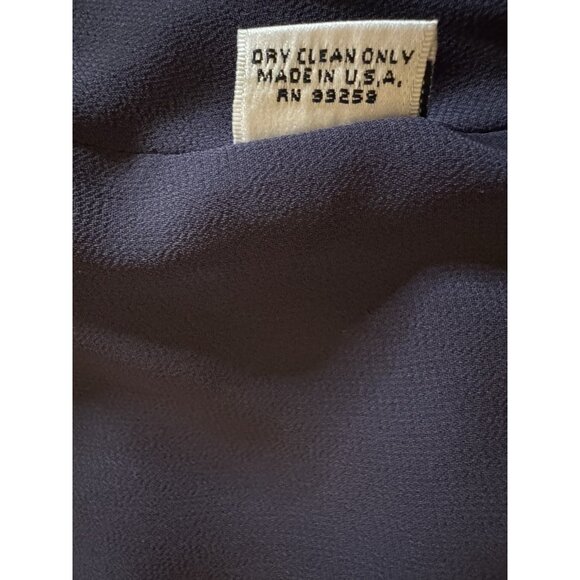 Vintage Y2K Vera Wang Long Formal Maxi Dress 10 Purple Silk Party Cruise Wedding - Picture 12 of 15